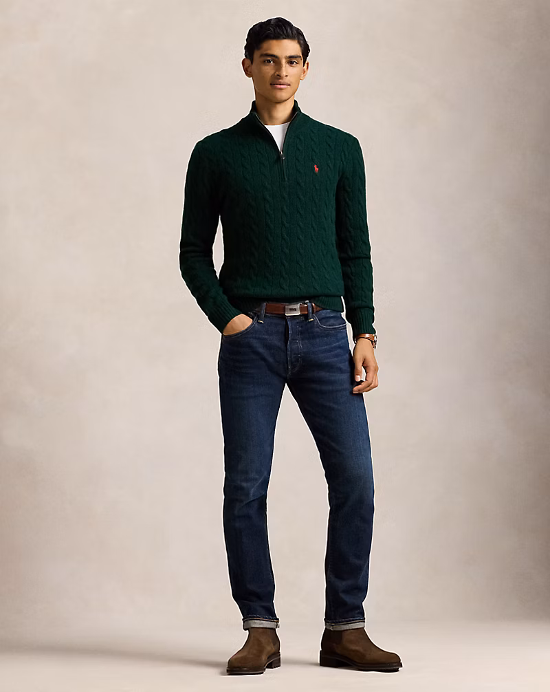 Cable-Knit Wool-Cashmere Sweater