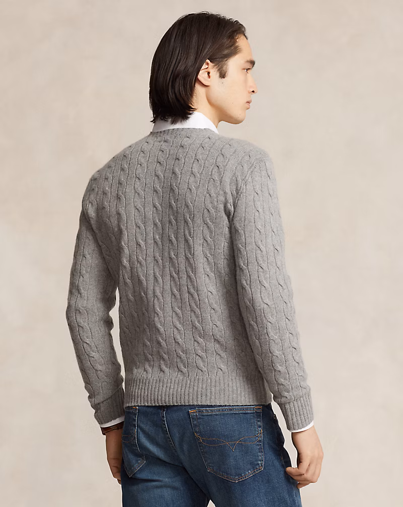 Cable-Knit Wool-Cashmere Sweater