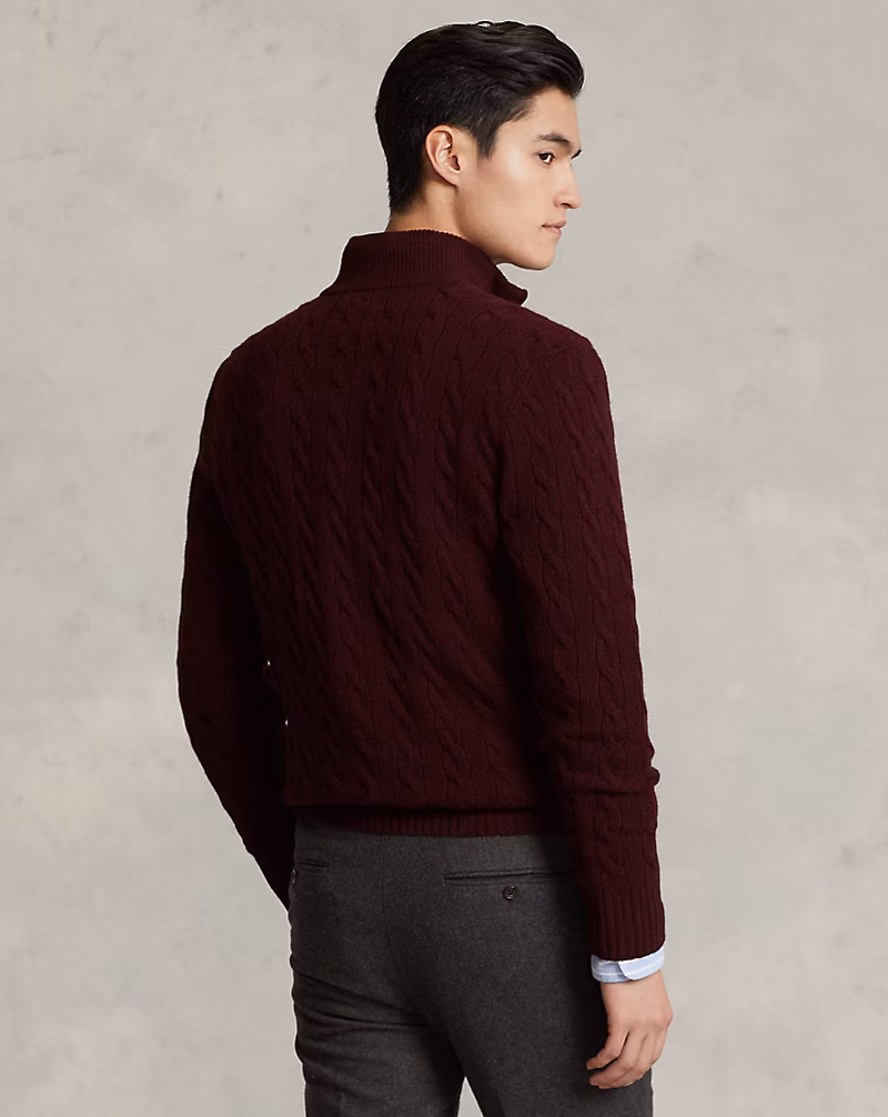 Cable-Knit Wool-Cashmere Sweater