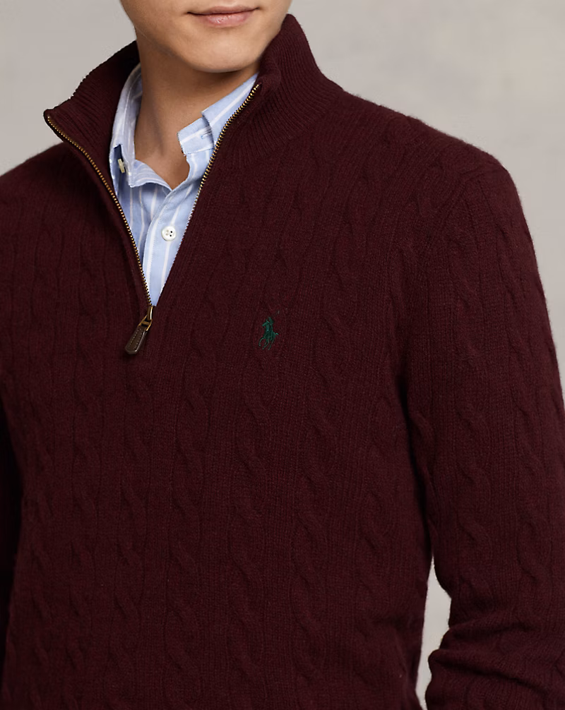 Cable-Knit Wool-Cashmere Sweater