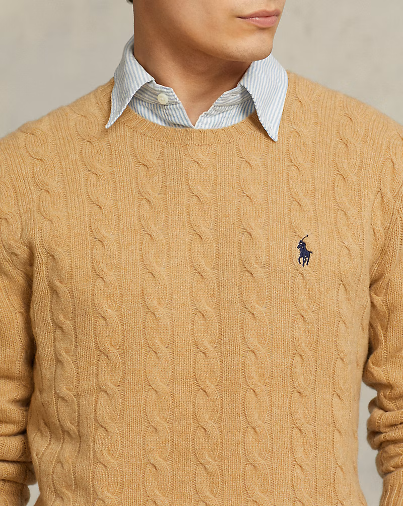 Cable-Knit Wool-Cashmere Sweater