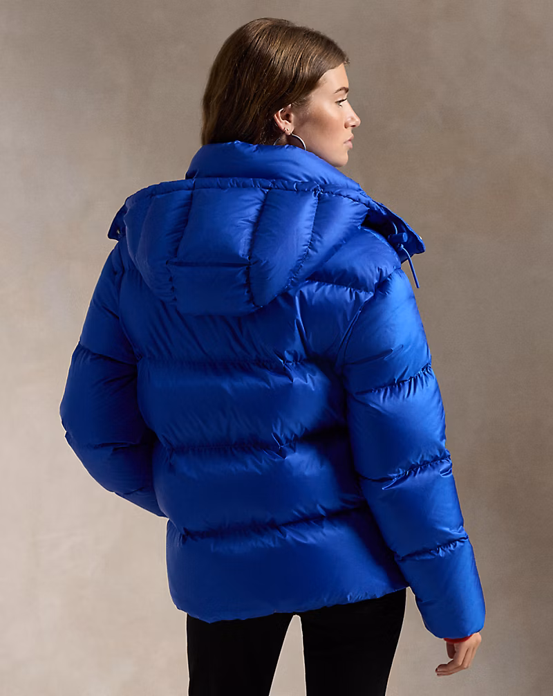 Water-Repellent Quilted Down Jacket