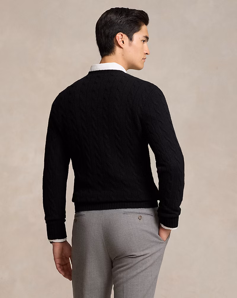 Cable-Knit Wool-Cashmere Sweater