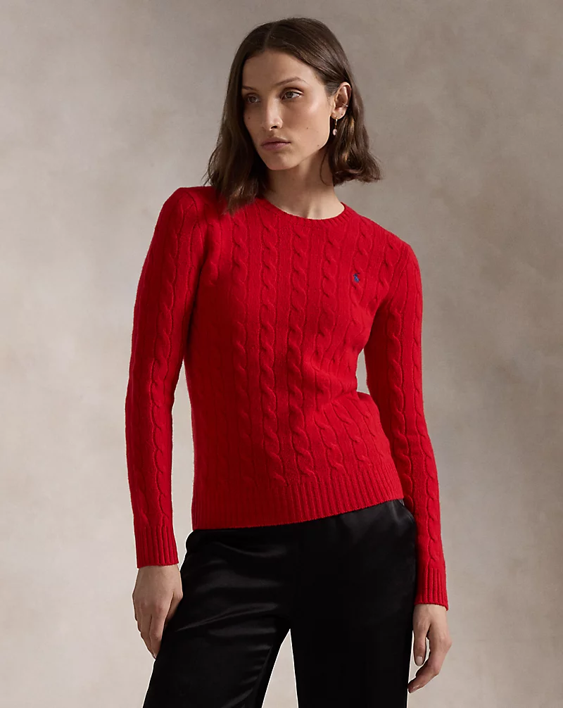 Cable-Knit Wool-Cashmere Sweater