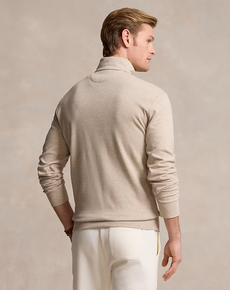 Luxury Jersey Quarter-Zip Pullover