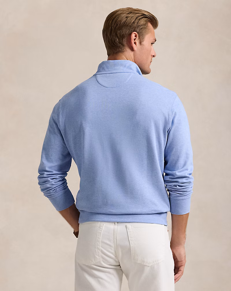 Luxury Jersey Quarter-Zip Pullover