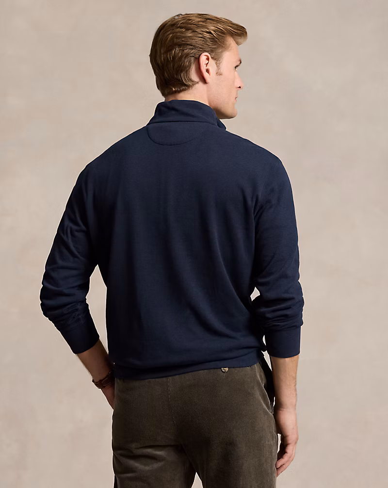 Luxury Jersey Quarter-Zip Pullover