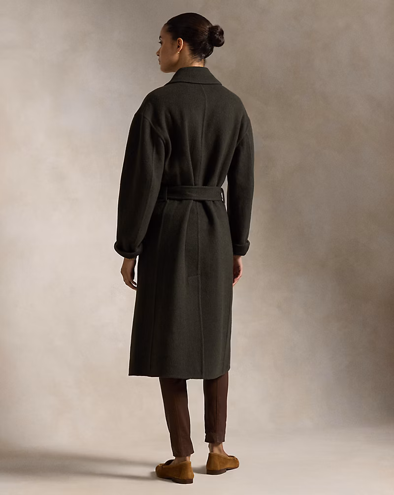 Double-Faced Wool Wrap Coat
