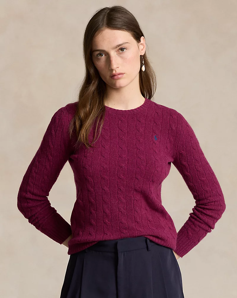 Cable-Knit Wool-Cashmere Sweater