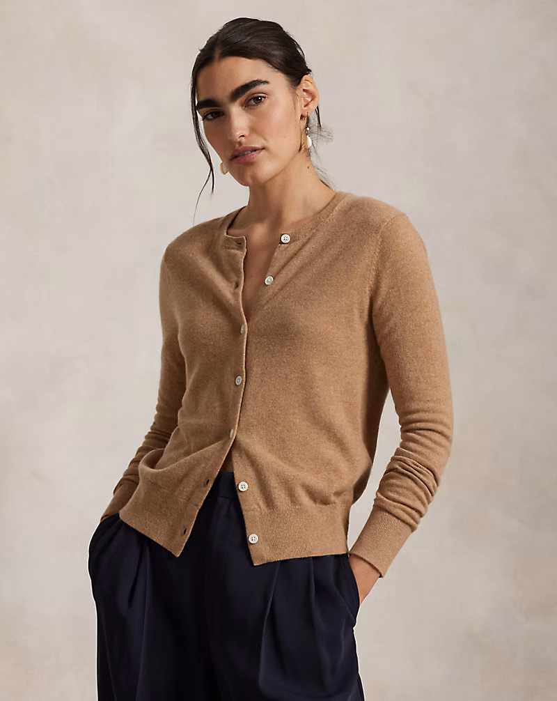 Ralph Lauren Cashmere Crewneck Cardigan