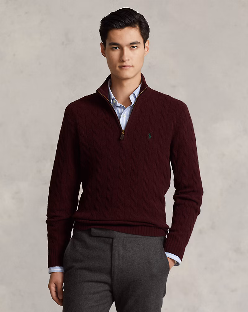 Cable-Knit Wool-Cashmere Sweater