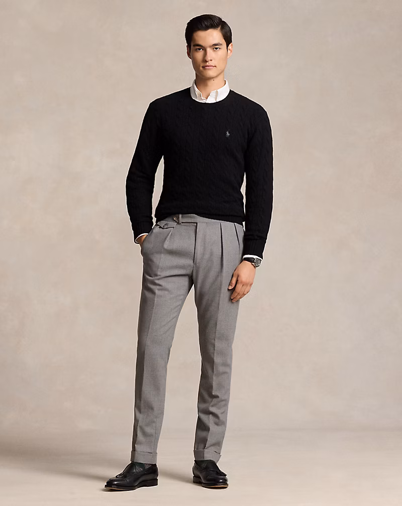 Cable-Knit Wool-Cashmere Sweater
