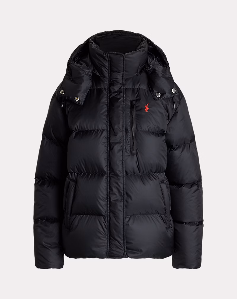 Water-Repellent Quilted Down Jacket