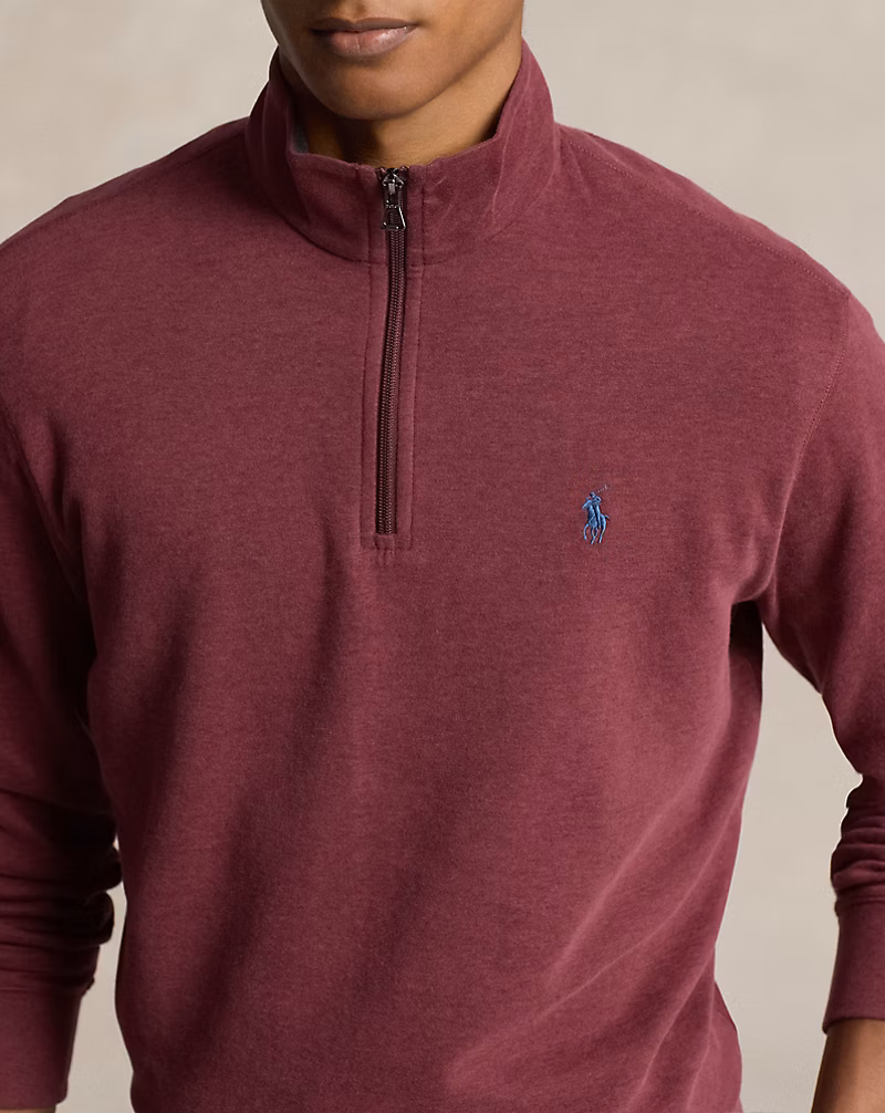 Luxury Jersey Quarter-Zip Pullover