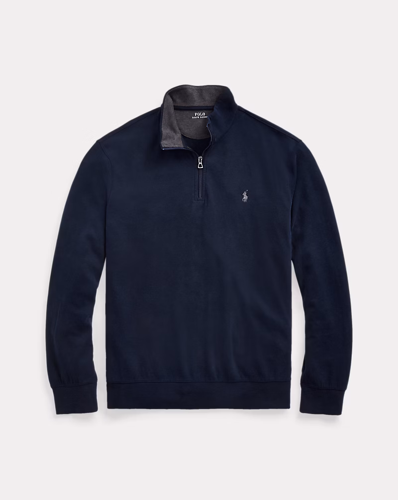 Luxury Jersey Quarter-Zip Pullover