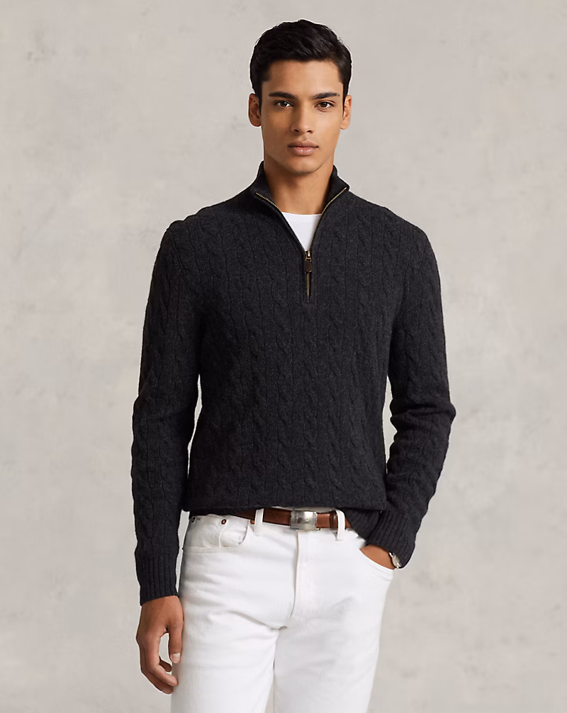 Cable-Knit Wool-Cashmere Sweater