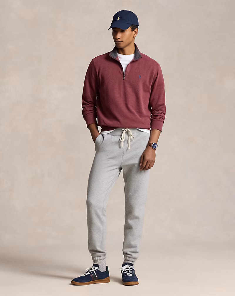 Luxury Jersey Quarter-Zip Pullover