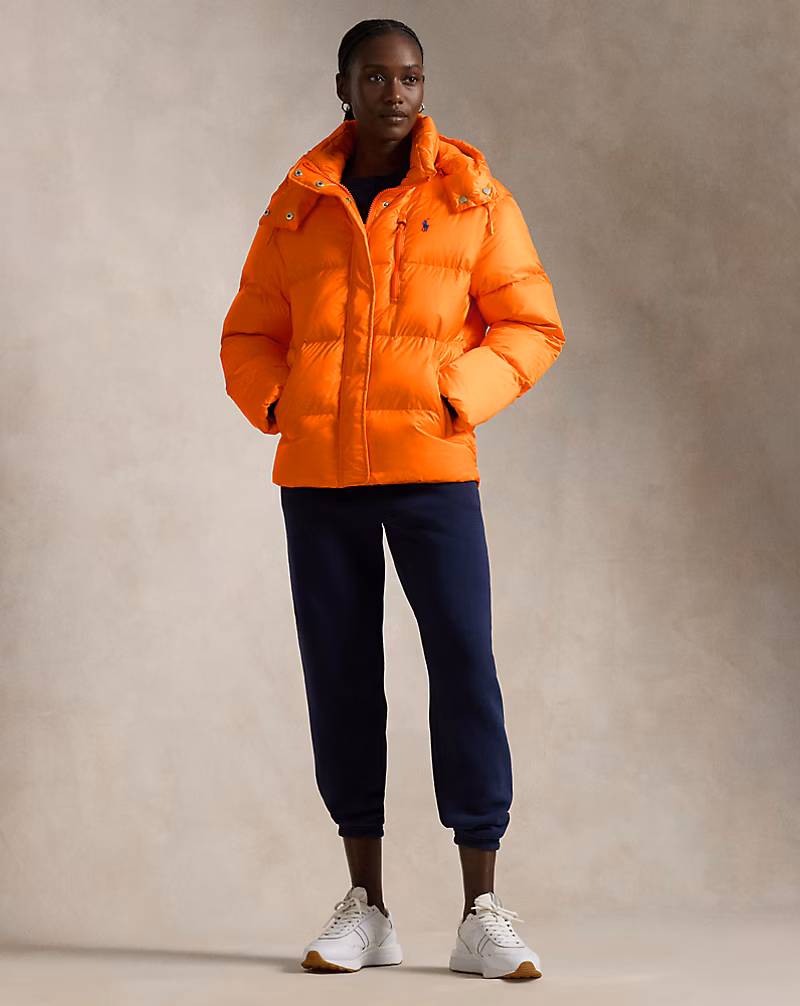 Water-Repellent Quilted Down Jacket