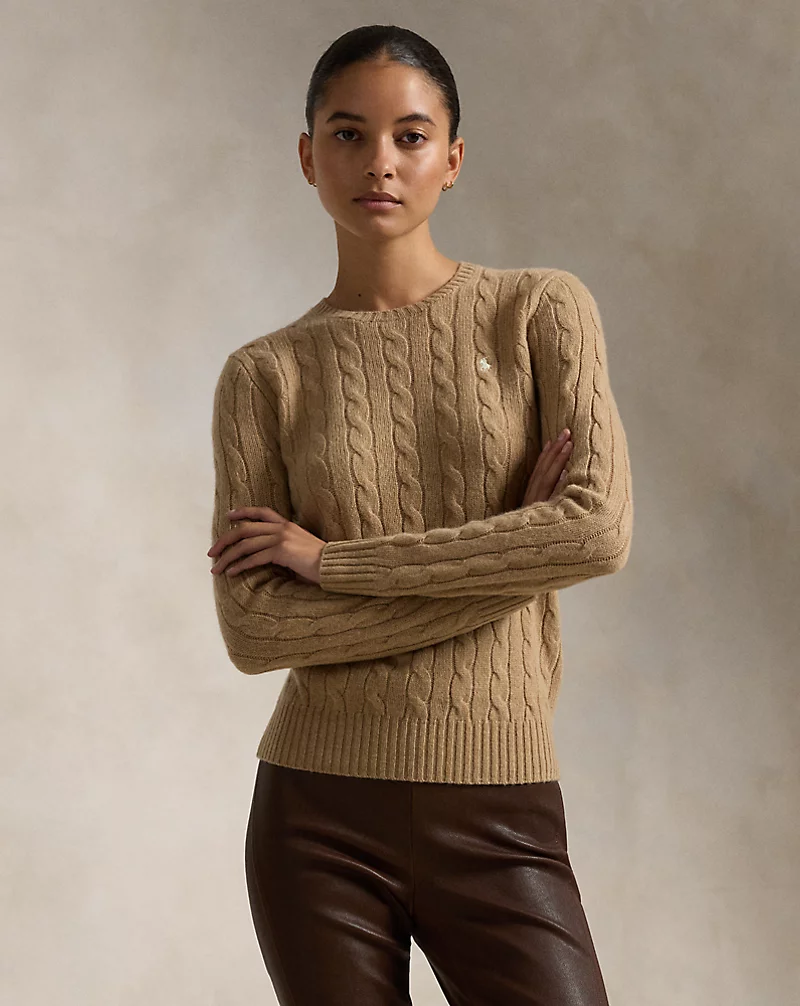 Cable-Knit Wool-Cashmere Sweater