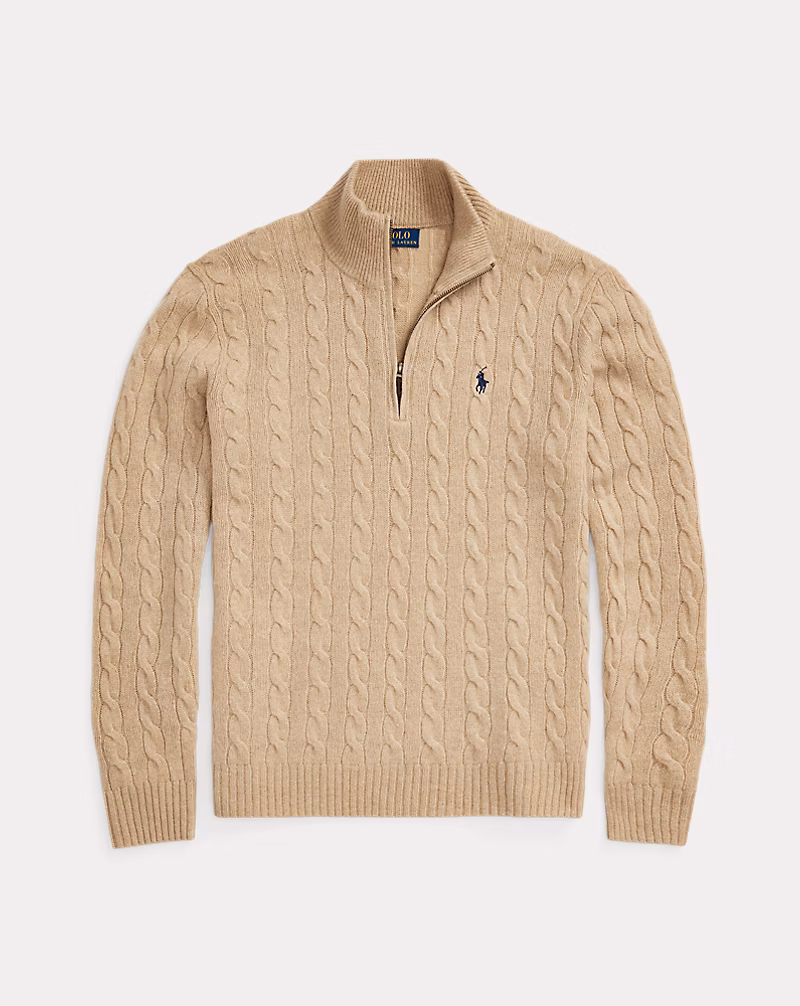 Cable-Knit Wool-Cashmere Sweater