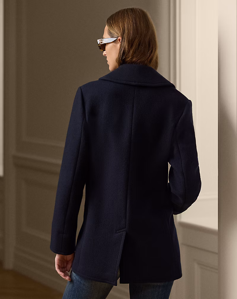 Logan Double-Faced Wool-Cashmere Peacoat