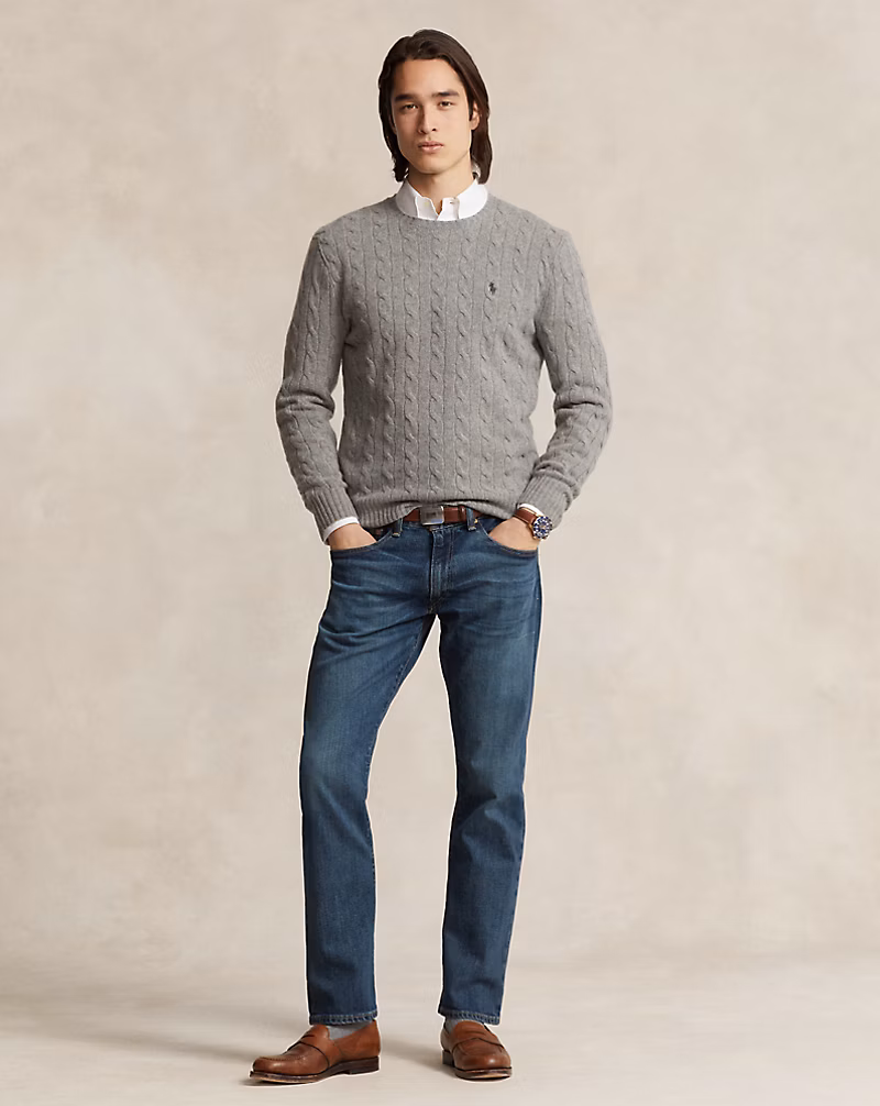 Cable-Knit Wool-Cashmere Sweater