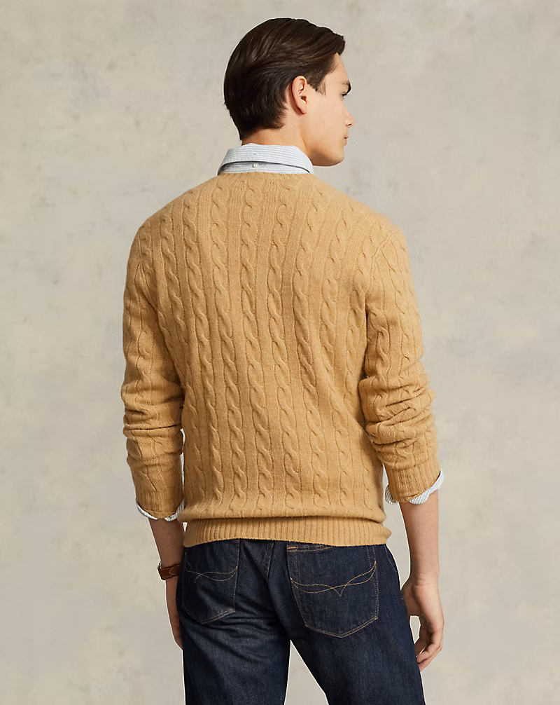 Cable-Knit Wool-Cashmere Sweater