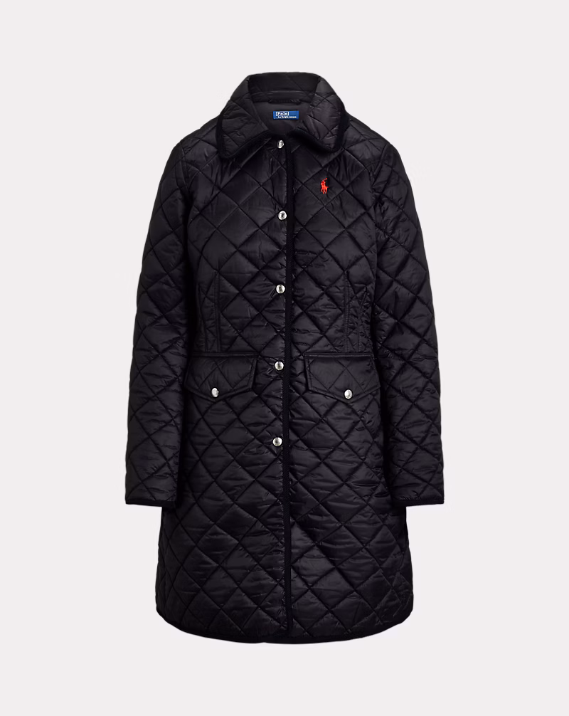 Water-Repellent Quilted Coat