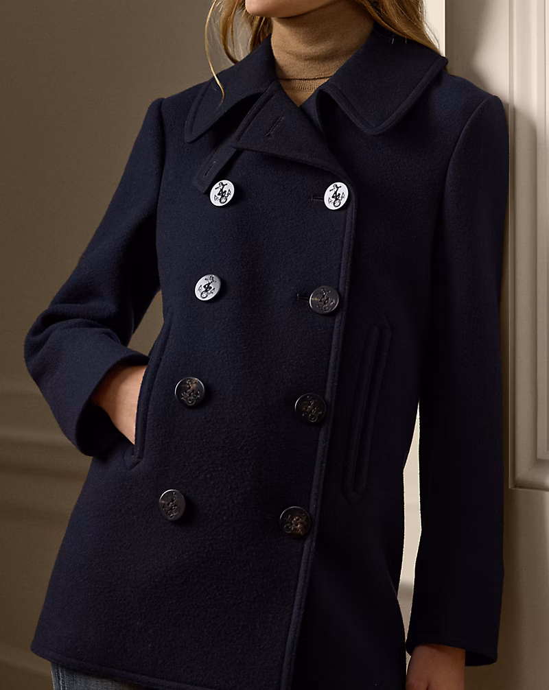 Logan Double-Faced Wool-Cashmere Peacoat