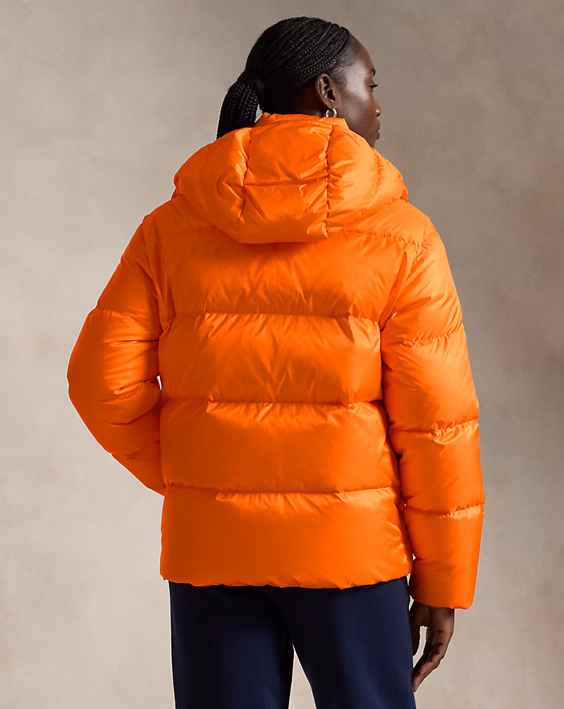 Water-Repellent Quilted Down Jacket