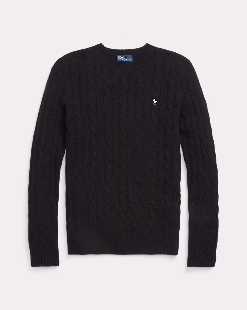 Cable-Knit Wool-Cashmere Sweater