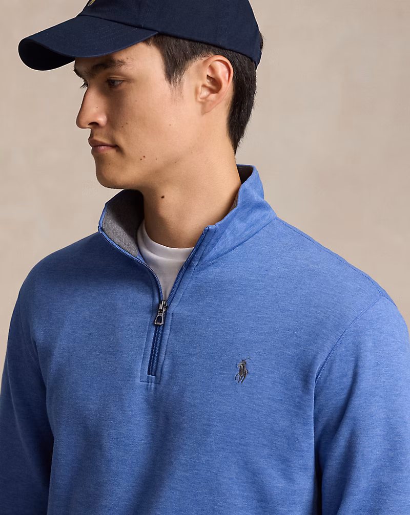 Luxury Jersey Quarter-Zip Pullover