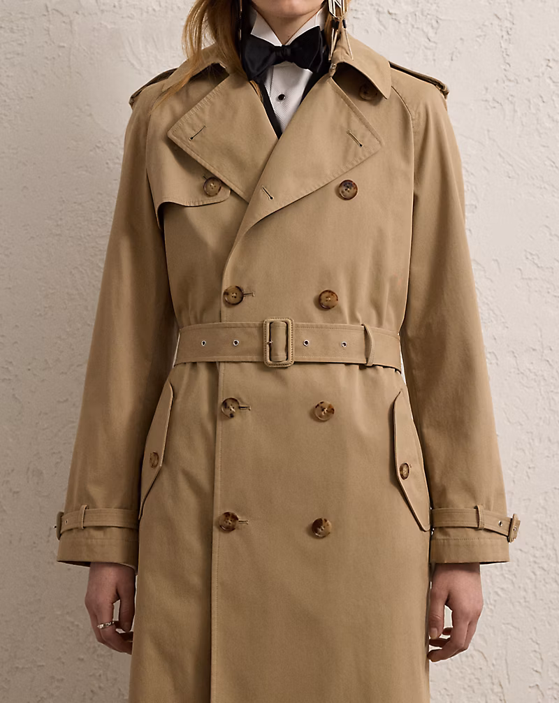 Niles Cotton Twill Trench Coat