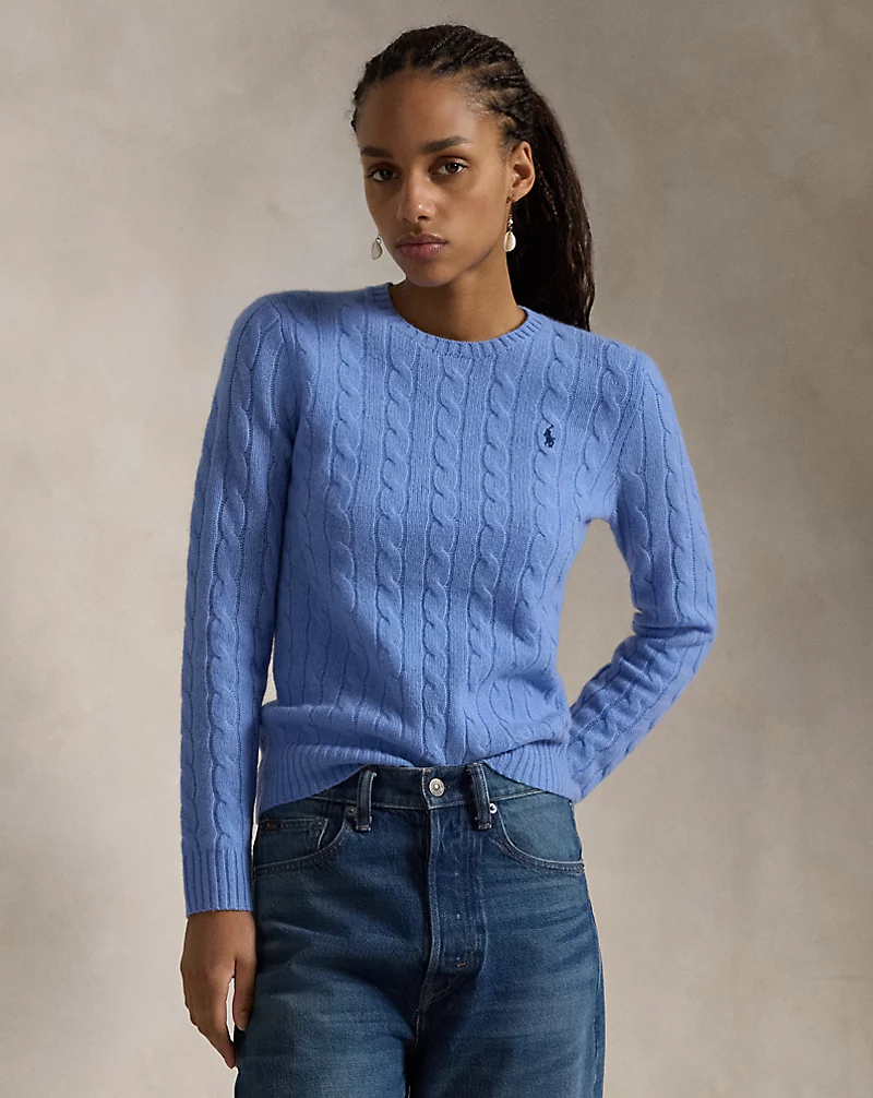 Cable-Knit Wool-Cashmere Sweater