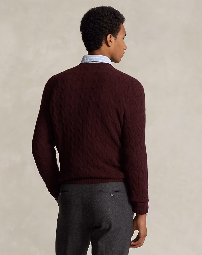 Cable-Knit Wool-Cashmere Sweater